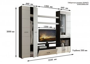 Гостиная Альфа МДФ (Венге/Белый глянец) в Асбесте - asbest.mebel24.online | фото 3