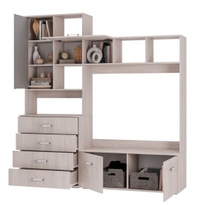 Гостиная Белла (модульная) ясень белый в Асбесте - asbest.mebel24.online | фото 3