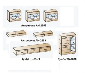 Гостиная Камелия Композиция 12 (Снежный ясень - серый) в Асбесте - asbest.mebel24.online | фото 3