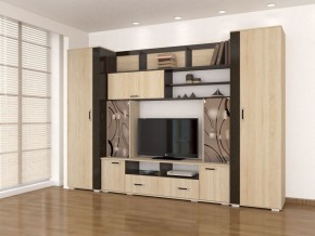 Гостиная Оскар-18-2 дуб сонома-венге в Асбесте - asbest.mebel24.online | фото