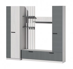 Гостиная Юджи (Анкор светлый/Графит) в Асбесте - asbest.mebel24.online | фото 2