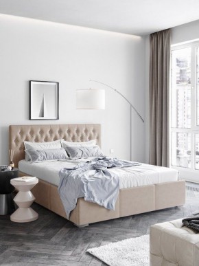 Интерьерная Кровать Октавия Бежевый 1400x2000 в Асбесте - asbest.mebel24.online | фото