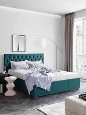 Интерьерная Кровать Октавия Бирюзовый 1400x2000 в Асбесте - asbest.mebel24.online | фото 1