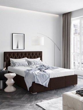 Интерьерная Кровать Октавия Коричневый  1400x2000 в Асбесте - asbest.mebel24.online | фото