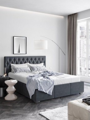 Интерьерная Кровать Октавия Серый 1400x2000 в Асбесте - asbest.mebel24.online | фото