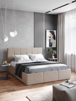 Интерьерная Кровать Рио 1.6 Ортопед ПМ с ящиком Бежевый в Асбесте - asbest.mebel24.online | фото