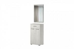 ИТАЛИЯ Зеркало 600/Тумба Комби ТК 600 (дуб крафт белый) в Асбесте - asbest.mebel24.online | фото 1