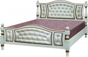 ЖАСМИН Кровать из массива 1600 (Дуб Молочный (Светлая)) в Асбесте - asbest.mebel24.online | фото