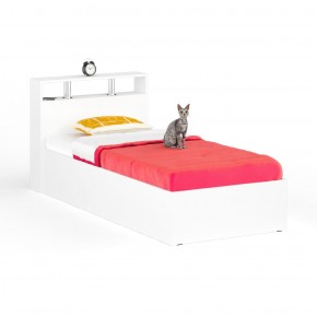 Камелия Кровать 0900, цвет белый, ШхГхВ 93,5х217х78,2 см., сп.м. 900х2000 мм., без матраса, основание есть в Асбесте - asbest.mebel24.online | фото 2