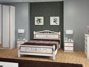 КАРИНА-5 Кровать из массива 1200 (Дуб молочный) в Асбесте - asbest.mebel24.online | фото