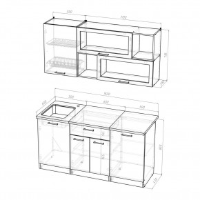 КИРА Кухонный гарнитур Стандарт (1600 мм ) в Асбесте - asbest.mebel24.online | фото 2