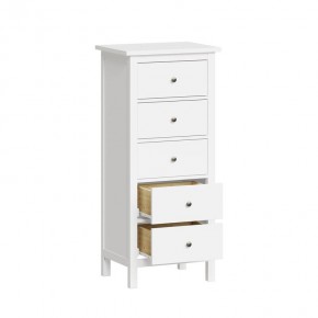 Комод 05 Кантри белый с пятью ящиками в Асбесте - asbest.mebel24.online | фото 2