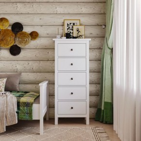 Комод 05 Кантри белый с пятью ящиками в Асбесте - asbest.mebel24.online | фото 4