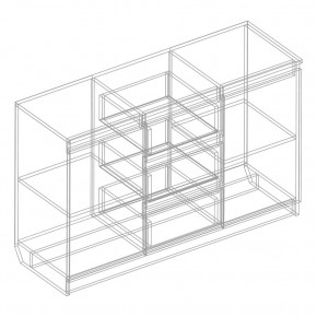 Комод 2-ств. с 3 ящиками в Асбесте - asbest.mebel24.online | фото 2