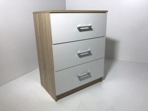 Комод 3 ящика (дуб сонома/белый) в Асбесте - asbest.mebel24.online | фото