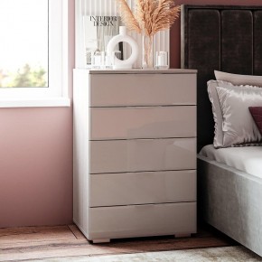 Комод Алекса (ясень белый/белый) в Асбесте - asbest.mebel24.online | фото 3