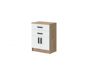 Комод Эконом (Дуб крафт золотой/Белый текстурный) в Асбесте - asbest.mebel24.online | фото 1