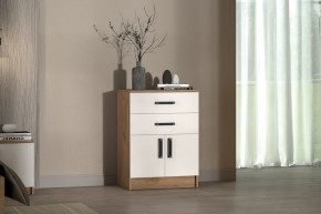 Комод Эконом (Дуб крафт золотой/Белый текстурный) в Асбесте - asbest.mebel24.online | фото 3