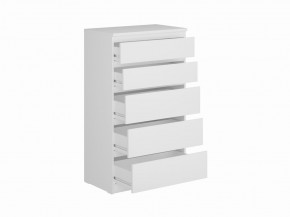 Комод КАСТОР с пятью ящиками, цвет белый в Асбесте - asbest.mebel24.online | фото 2