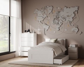 Комод КАСТОР с пятью ящиками, цвет белый в Асбесте - asbest.mebel24.online | фото 3