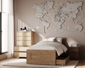 Комод КАСТОР с пятью ящиками, цвет Дуб Сонома в Асбесте - asbest.mebel24.online | фото 3