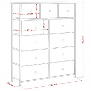 Комод Leset Линкс 11 ящиков (МДФ) в Асбесте - asbest.mebel24.online | фото 12