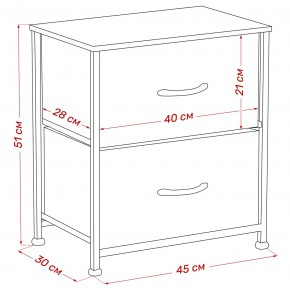 Комод Leset Линкс 2 ящ. (к/з), Каркас Белый, ящики Белые в Асбесте - asbest.mebel24.online | фото 8