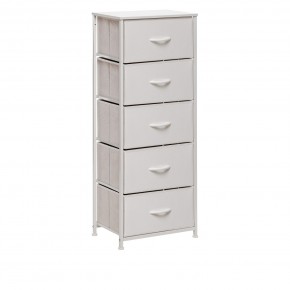 Комод Leset Линкс 5 ящ. (к/з), Каркас Белый, ящики Белые в Асбесте - asbest.mebel24.online | фото 3