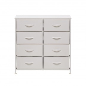 Комод Leset Линкс 8 ящ. (к/з), Каркас Белый, ящики Белые в Асбесте - asbest.mebel24.online | фото 1
