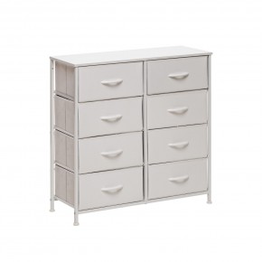 Комод Leset Линкс 8 ящ. (к/з), Каркас Белый, ящики Белые в Асбесте - asbest.mebel24.online | фото 3