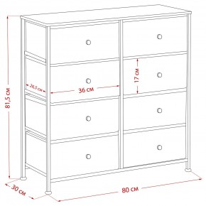 Комод Leset Линкс 8 ящиков (МДФ) в Асбесте - asbest.mebel24.online | фото 12