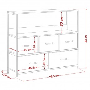 Комод Leset Локи 5 ящиков с полкой в Асбесте - asbest.mebel24.online | фото 13