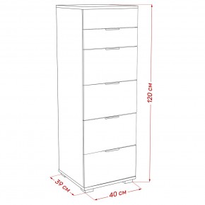 Комод Leset Наоми 6 в Асбесте - asbest.mebel24.online | фото 8