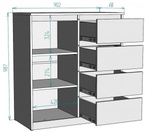 Комод Мальта K115 в Асбесте - asbest.mebel24.online | фото 2
