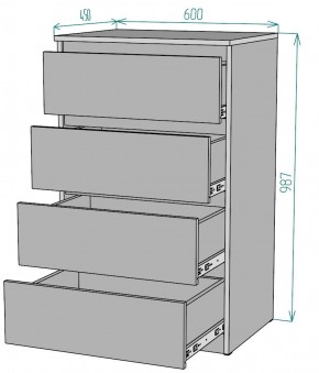 Комод Мальта K131 в Асбесте - asbest.mebel24.online | фото 2