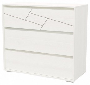 АДЕЛИНА Комод с тремя ящиками (рамух белый) в Асбесте - asbest.mebel24.online | фото