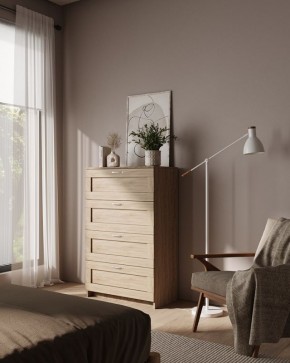 Комод СИРИУС с четырьмя ящиками, цвет Дуб Сонома в Асбесте - asbest.mebel24.online | фото