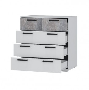 Комод Стандарт-5 NEW (белый/цемент светлый) в Асбесте - asbest.mebel24.online | фото 2