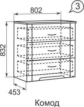 Комод Виктория 3  в Асбесте - asbest.mebel24.online | фото 4