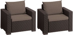 Комплект кресел Калифорния (California chair) коричневые в Асбесте - asbest.mebel24.online | фото 2