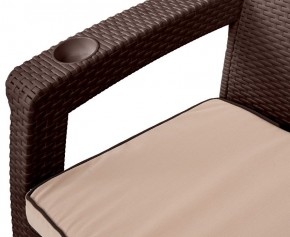Комплект кресел Yalta Premium Double Seat (Ялта) шоколадный (+подушки под спину) в Асбесте - asbest.mebel24.online | фото 2