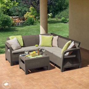 Комплект мебели угловой Корфу Релакс Сет (CORFU II RELAX SET) коричневый в Асбесте - asbest.mebel24.online | фото 4