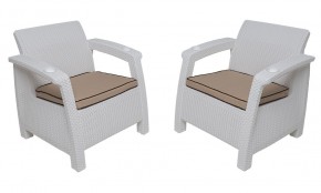 Комплект на балкон Yalta Balcony Set (Ялта) белый в Асбесте - asbest.mebel24.online | фото 4