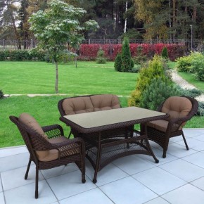 Комплект плетеной мебели T130/LV-520BB-Brown_Beige в Асбесте - asbest.mebel24.online | фото 2