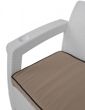 Комплект уличной мебели Yalta Premium Terrace Triple Set (Ялта) белый (+подушки под спину) в Асбесте - asbest.mebel24.online | фото 5