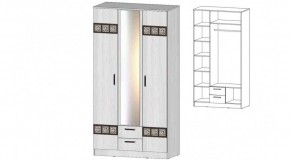 КОСТА-РИКА Шкаф 3-х створчатый (анкор светлый) в Асбесте - asbest.mebel24.online | фото