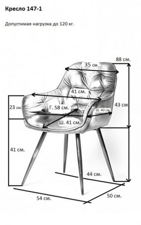Кресло DC 147-1 в Асбесте - asbest.mebel24.online | фото 3
