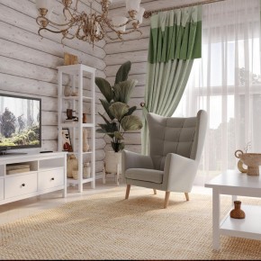 Кресло для отдыха Саари светло-серое, ткань рогожка в Асбесте - asbest.mebel24.online | фото 4
