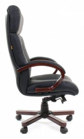 Кресло для руководителя Chairman 421 черный/орех темный, черный в Асбесте - asbest.mebel24.online | фото 3