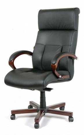 Кресло для руководителя Chairman 421 черный/орех темный, черный в Асбесте - asbest.mebel24.online | фото 7
